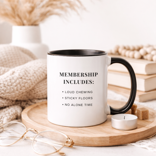 Overstimulated Moms Club Mug – Funny Minimalist Mom Coffee Cup Gift