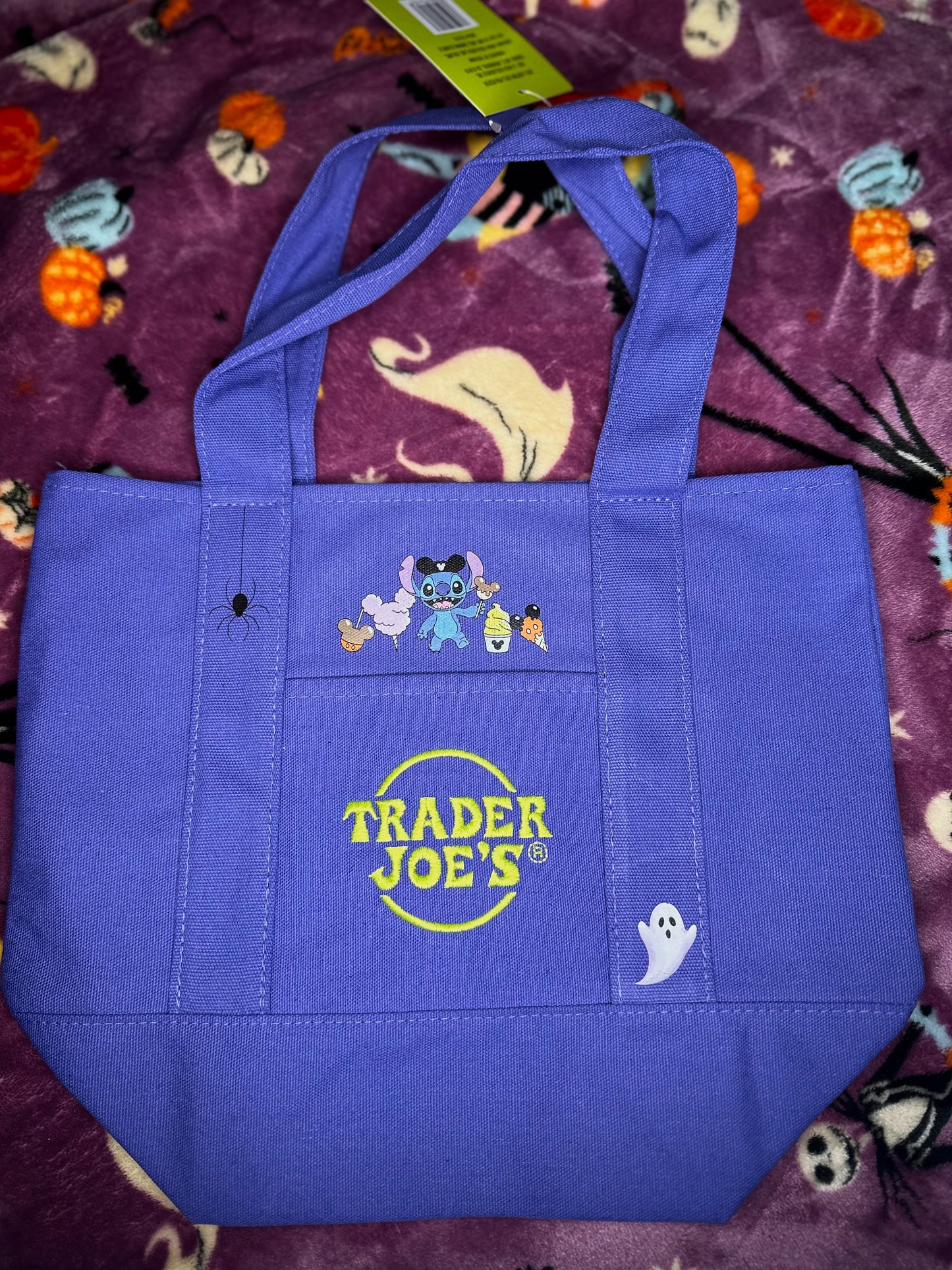 Trader Joe’s mini tote Bag ( stitch )